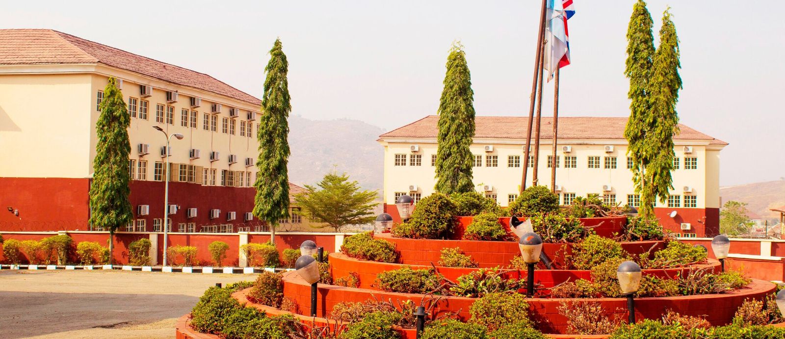 The campus grounds