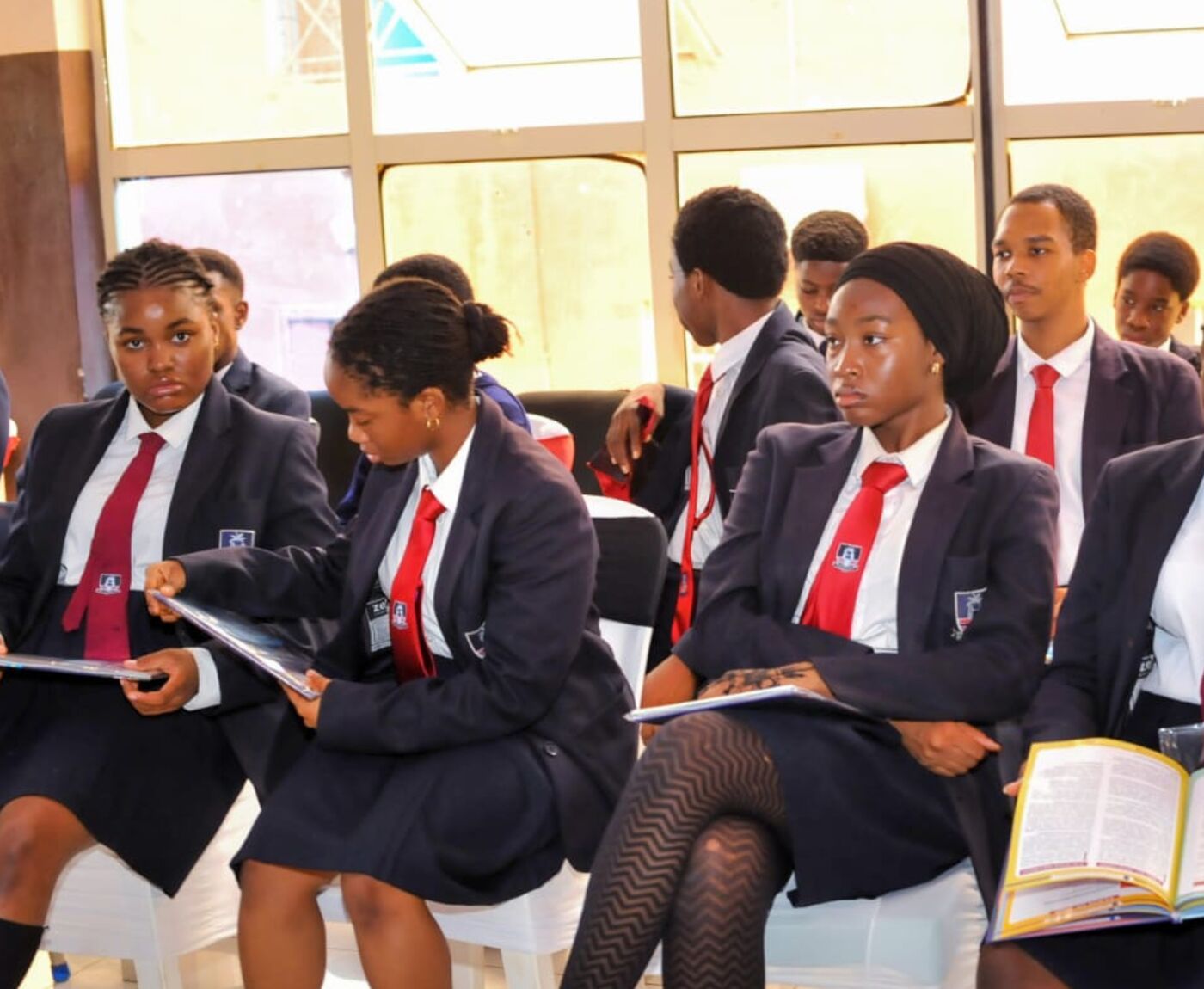 Pupils during evening prep